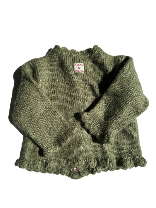 Vintage Peter Plys cardigan str. 9-12 mdr.