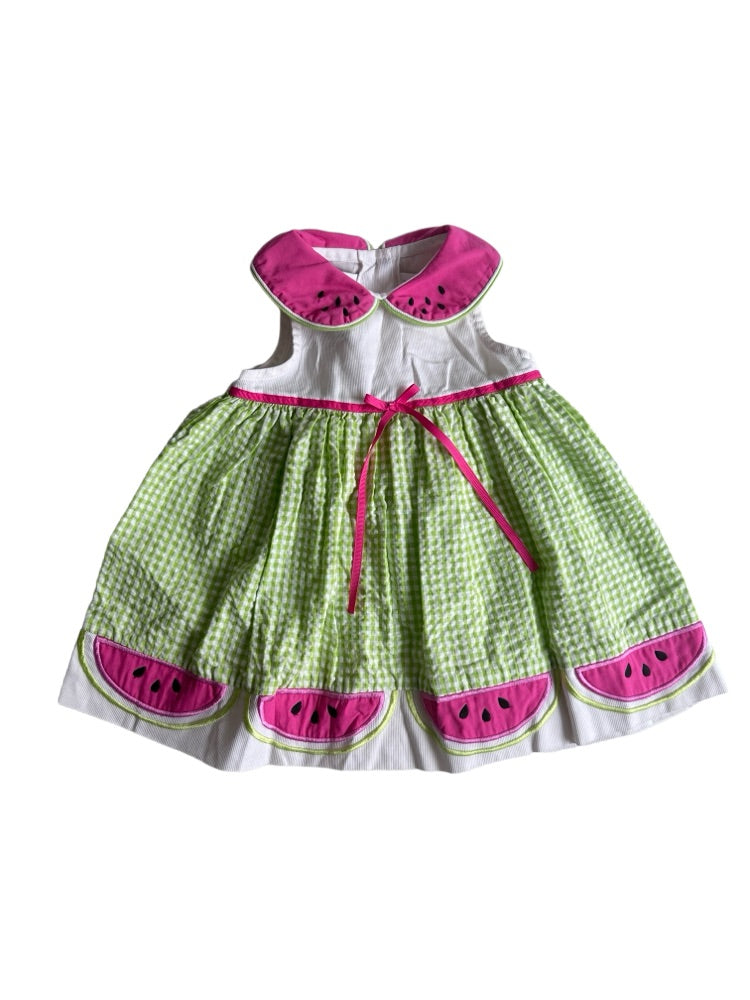 Vintage babykjole med vandmelon design str. 86