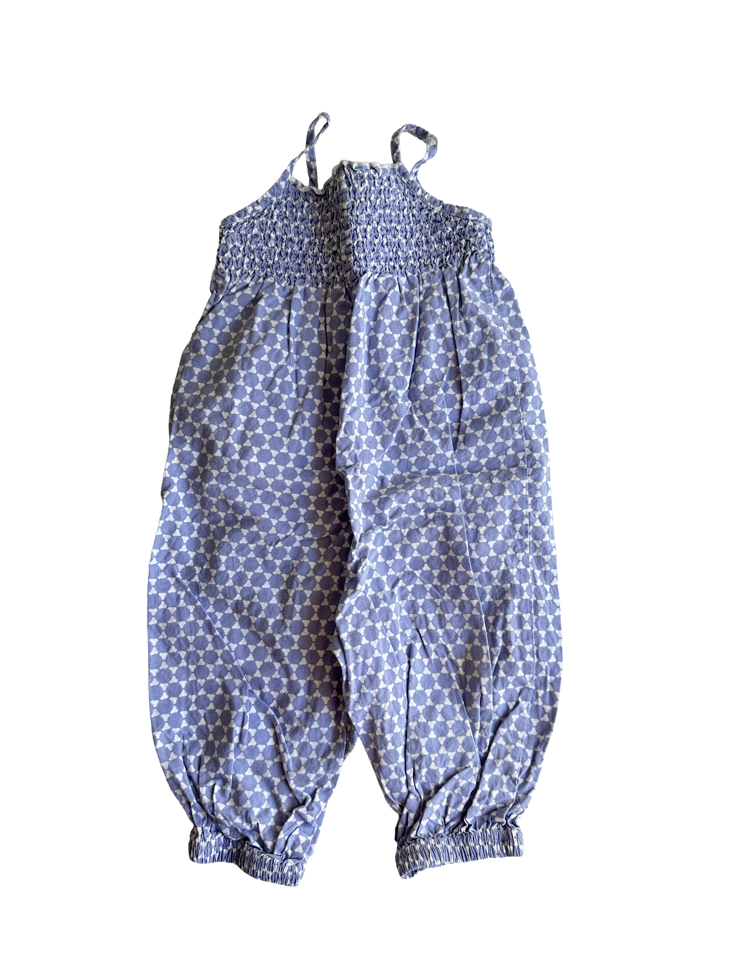 Blå baby dragt str. 68