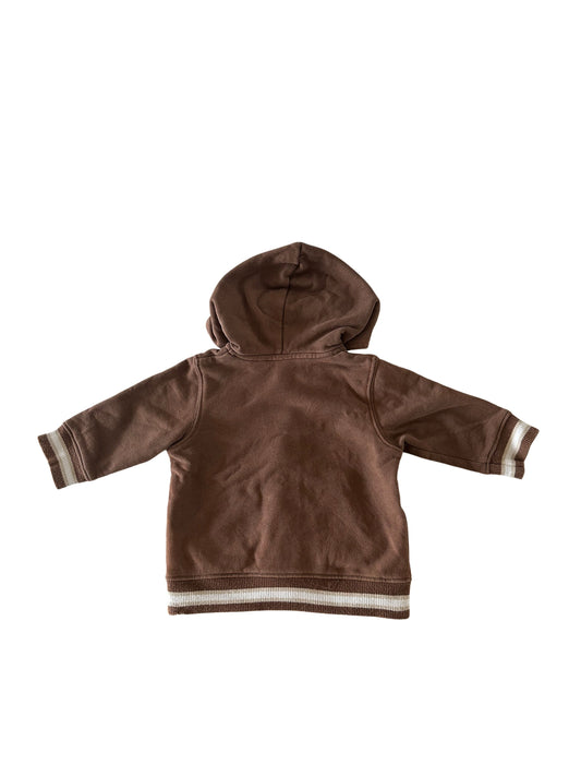 H&M baby brun zip-cardigan str. 74